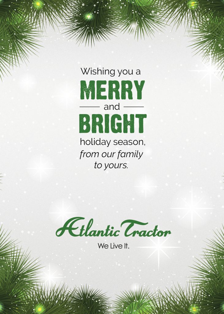 Atlantic Tractor Christmas Card - Inside